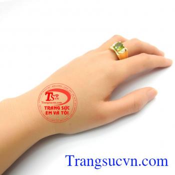 Nhẫn nam đẹp peridot