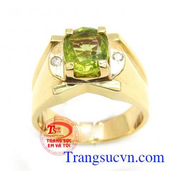Nhẫn nam đẹp peridot