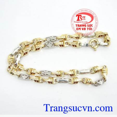 Dây chuyền nam 18k 1 cây