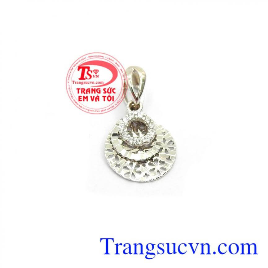 Mặt dây vàng trắng 18 đẹp