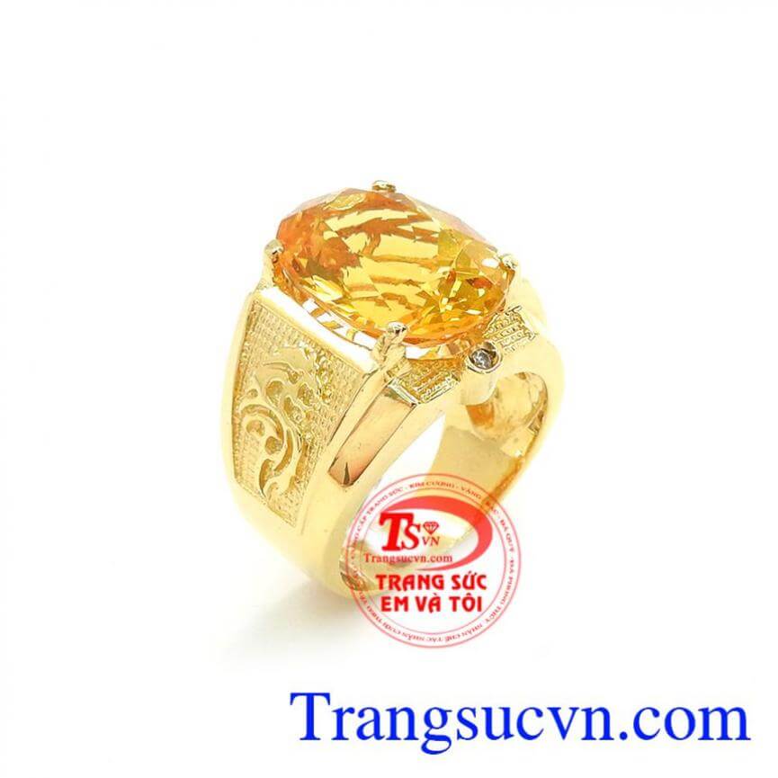 Nhẫn Nam Thạch Anh Cá Tính