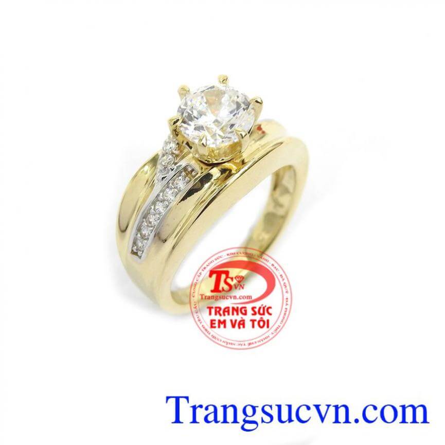 Nhẫn Nữ Đính Đá Cá Tính