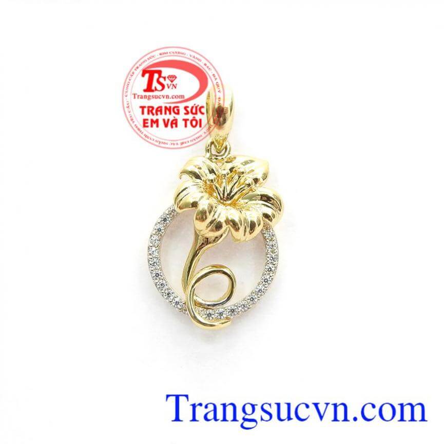 Mặt dây hoa bách hợp