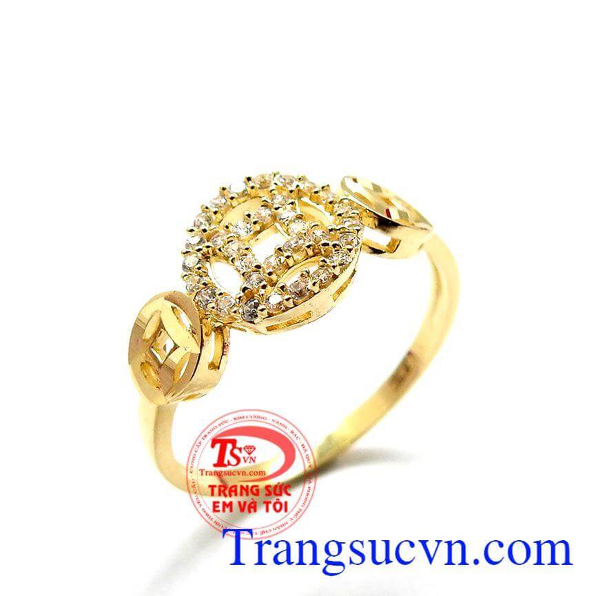 Nhẫn kim tiền phong thủy