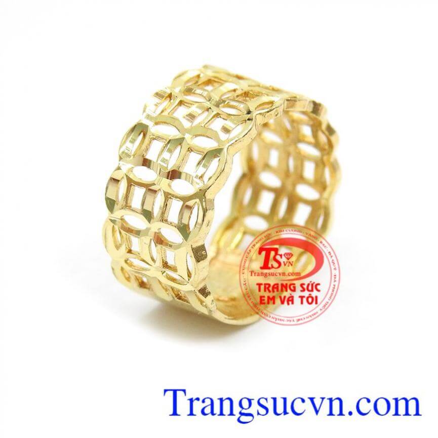 Nhẫn kim tiền tấn lộc