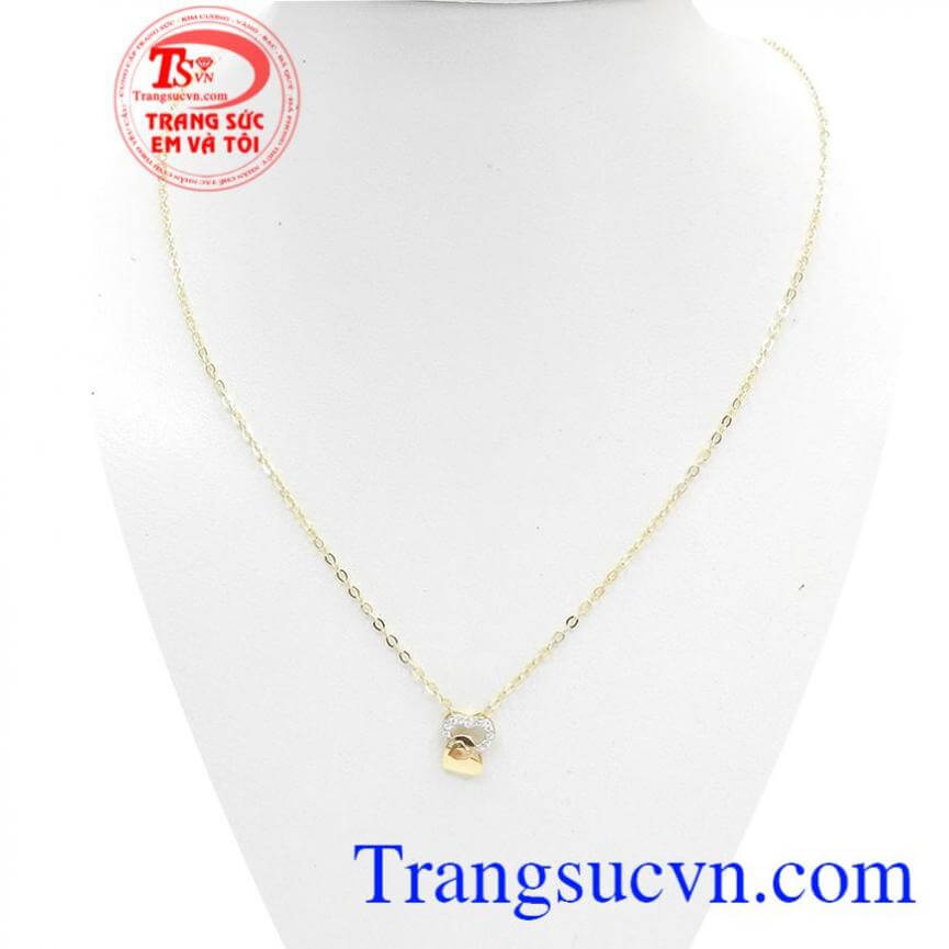 Bộ Dây Chuyền Tình Yêu Son Sắc