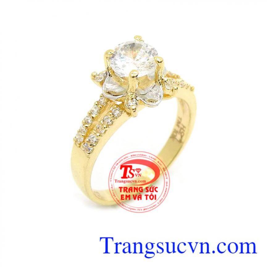 Nhẫn nữ đính đá sang trọng