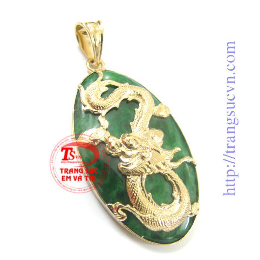 Cẩm thạch ốp vàng hình rồng vàng 14k