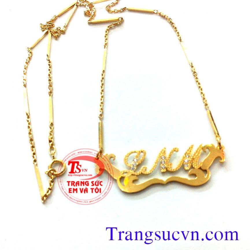 Dây chuyền mặt chữ