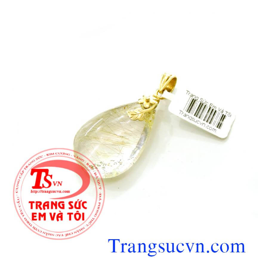 Mặt dây chuyền thạch anh tóc