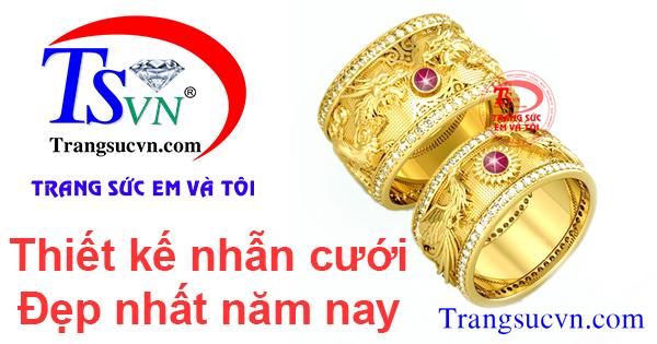Thiết kế nhẫn cưới đẹp nhất năm nay, nhẫn cưới đẹp 
