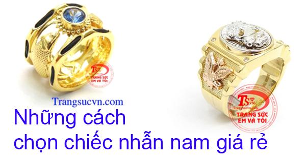 Những cách chọn chiếc nhẫn nam giá rẻ