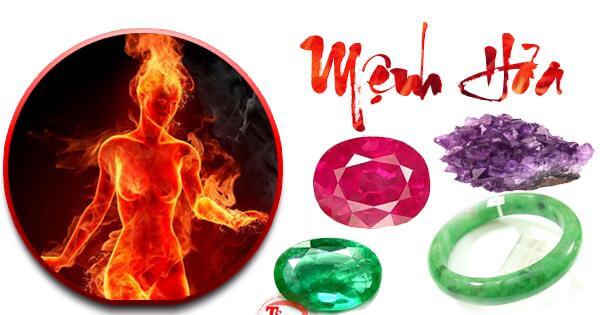 Đá hộ mệnh cho mệnh Hỏa