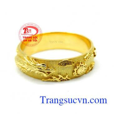 Nhẫn nam rồng vàng 18k