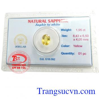 Viên sapphire vàng đẹp