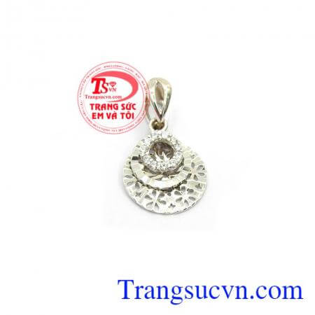 Mặt dây vàng trắng 18 đẹp