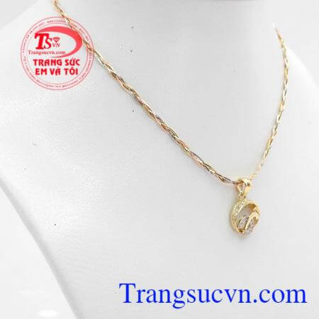 Bộ dây chuyền 18k sang trọng bảo hành 12 tháng, giao hàng nhanh trên toàn quốc,Bộ dây chuyền 18k sang trọng