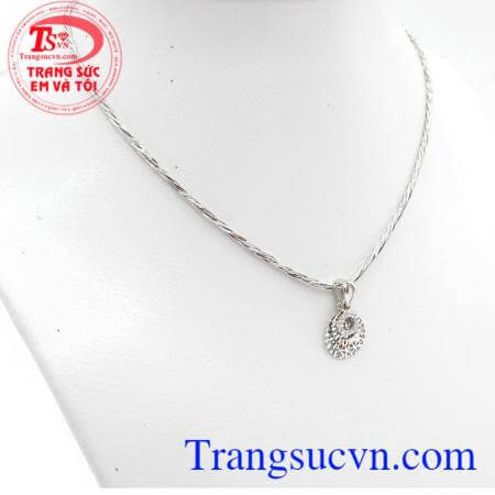 Bộ dây chuyền vàng trắng xinh xắn bảo hành 12 tháng, giao hàng nhanh trên toàn quốc,Bộ dây chuyền vàng trắng xinh xắn
