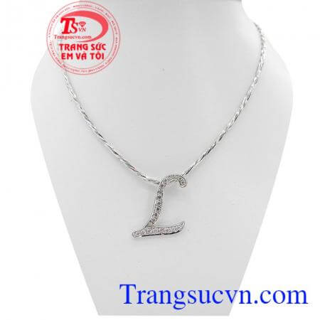 Bộ dây chuyền 18k mặt chữ