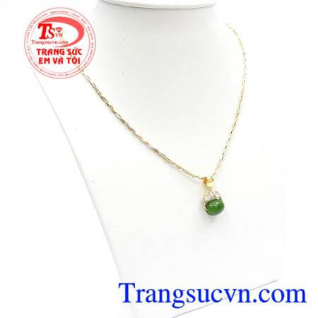 Bộ Dây Chuyền Nữ Ngọc Bích chất lượng cao thương hiệu Em Và Tôi uy tín,Bộ Dây Chuyền Nữ Ngọc Bích