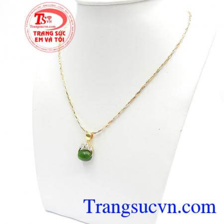 Thích hợp làm quà tặng cho người thân và bạn bè,Bộ Dây Chuyền Nữ Ngọc Bích