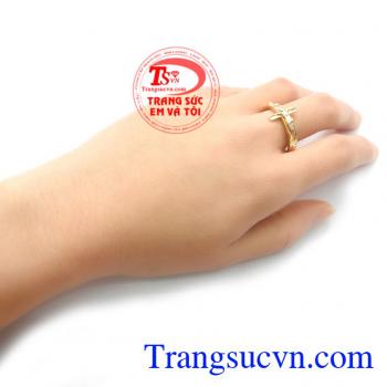 Nhẫn Thánh Giá Vàng Tây