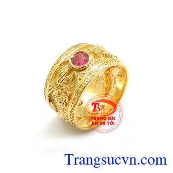 Nhẫn Nam Rồng 18k Sang Trọng