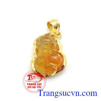 Mặt dây tì hưu chiêu tài là sản phẩm may mắn về công danh, sự nghiệp, bảo vệ tài sản và sự bình yên,Mặt dây tì hưu chiêu tài