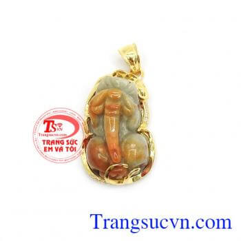 Mặt dây tì hưu may mắn là sản phẩm đá ngọc cẩm thạch thiên nhiên