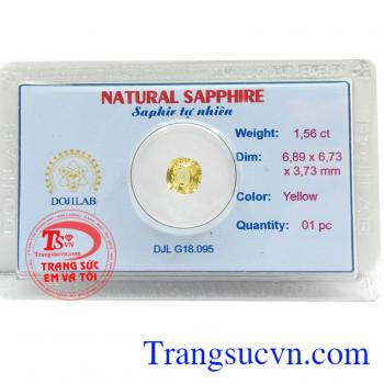 Viên đá Sapphire vàng trong suốt