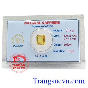 Viên Sapphire vàng cao cấp