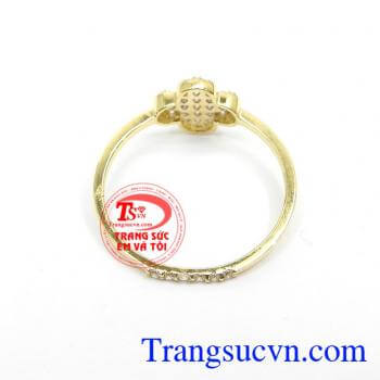 Nhẫn nữ vàng tây dành cho phái đẹp phù hợp làm quà tặng sinh nhật hoặc trong các dịp ý nghĩa