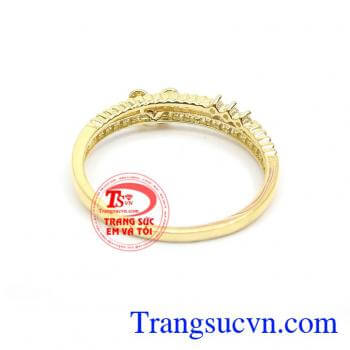 Nhẫn nữ vàng tây dành cho phái đẹp phù hợp làm quà tặng sinh nhật hoặc trong các dịp ý nghĩa