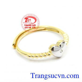 Nhẫn nữ vàng tây dành cho phái đẹp phù hợp làm quà tặng sinh nhật hoặc trong các dịp ý nghĩa