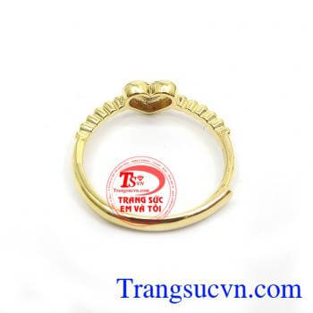 Nhẫn Nữ Vàng Nhập Khẩu Xinh Xắn