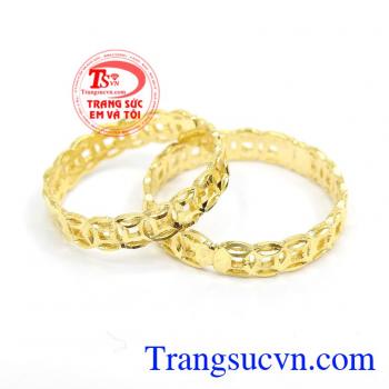 Nhẫn Cưới Tình Yêu Lứa Đôi vàng 10k kiểu dáng đẹp, chất lượng cao