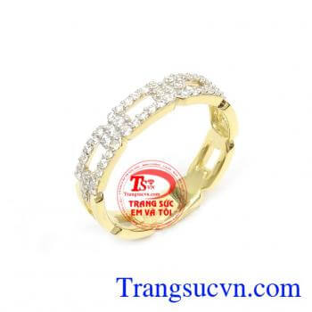 Nhẫn Nữ Đính Đá Phong Cách Mới nhập khẩu nguyên chiếc Hàn Quốc