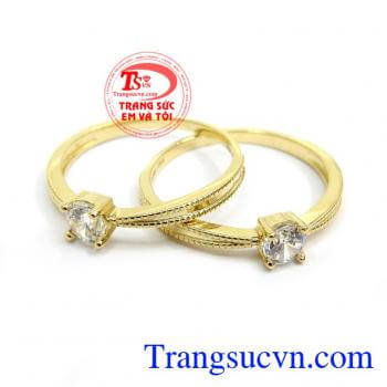 Nhẫn nữ vàng tây dành cho phái đẹp phù hợp làm quà tặng sinh nhật hoặc trong các dịp ý nghĩa