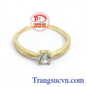 Nhẫn Nữ Xu Hướng Phái Đẹp nhập khẩu Hàn Quốc, Nhẫn nữ vàng 10k bền đẹp, chất lượng cao