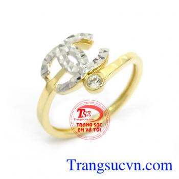 Nhẫn Chanel Sang Trọng Nhập Khẩu vàng 10k bền đẹp, chất lượng