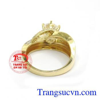 Nhẫn nữ vàng tây dành cho phái đẹp phù hợp làm quà tặng sinh nhật hoặc trong các dịp ý nghĩa
