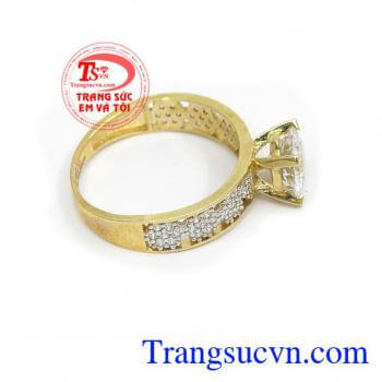 Nhẫn nữ vàng tây dành cho phái đẹp phù hợp làm quà tặng sinh nhật hoặc trong các dịp ý nghĩa
