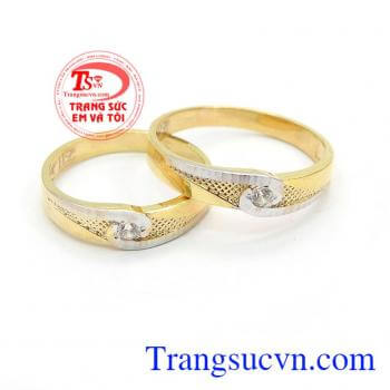 Nhẫn cưới hạnh phúc tình yêu là sản phẩm nhẫn cưới đẹp, giá cả phải chăng, gắn kết lứa đôi