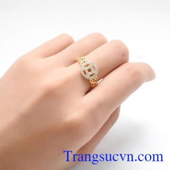 Nhẫn nữ vàng tây