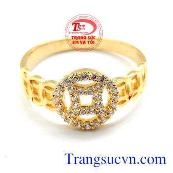 Nhẫn nữ vàng tây dành cho phái đẹp phù hợp làm quà tặng sinh nhật hoặc trong các dịp ý nghĩa