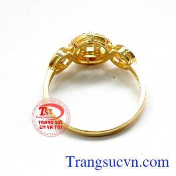 Nhẫn nữ vàng tây dành cho phái đẹp phù hợp làm quà tặng sinh nhật hoặc trong các dịp ý nghĩa