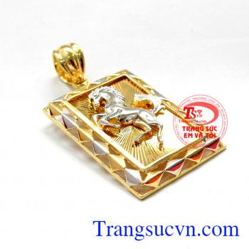 Mặt dây nam ngựa vàng bảo hành 6 tháng, giao hàng nhanh trên toàn quốc