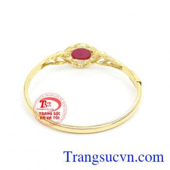 Vòng tay vàng tây,Vòng Tay Ruby Thịnh Vượng đeo hợp thời trang. Vòng Tay Ruby Thịnh Vượng