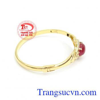 Vòng Tay Ruby Thịnh Vượng vàng 10k bền đẹp, chất lượng. 