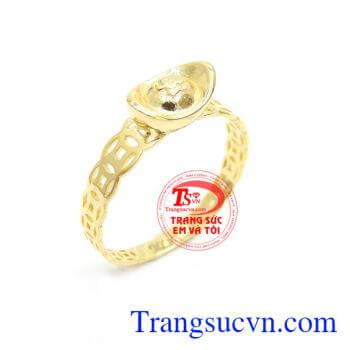 Nhẫn kim tiền chiêu tài lộc